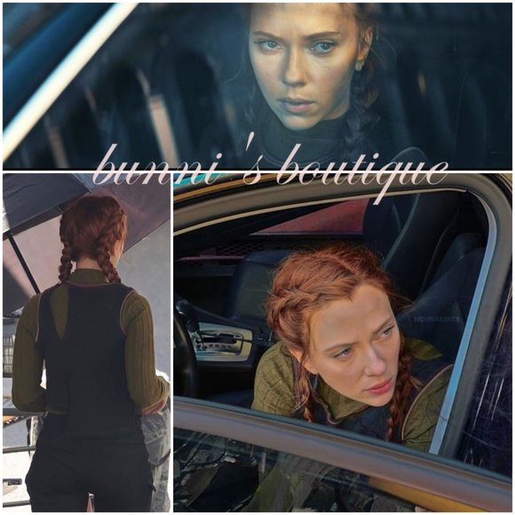 Natasha Romanoff Topshop Funnel Neck Sweater Black Widow Sz S - Picture 7 of 7